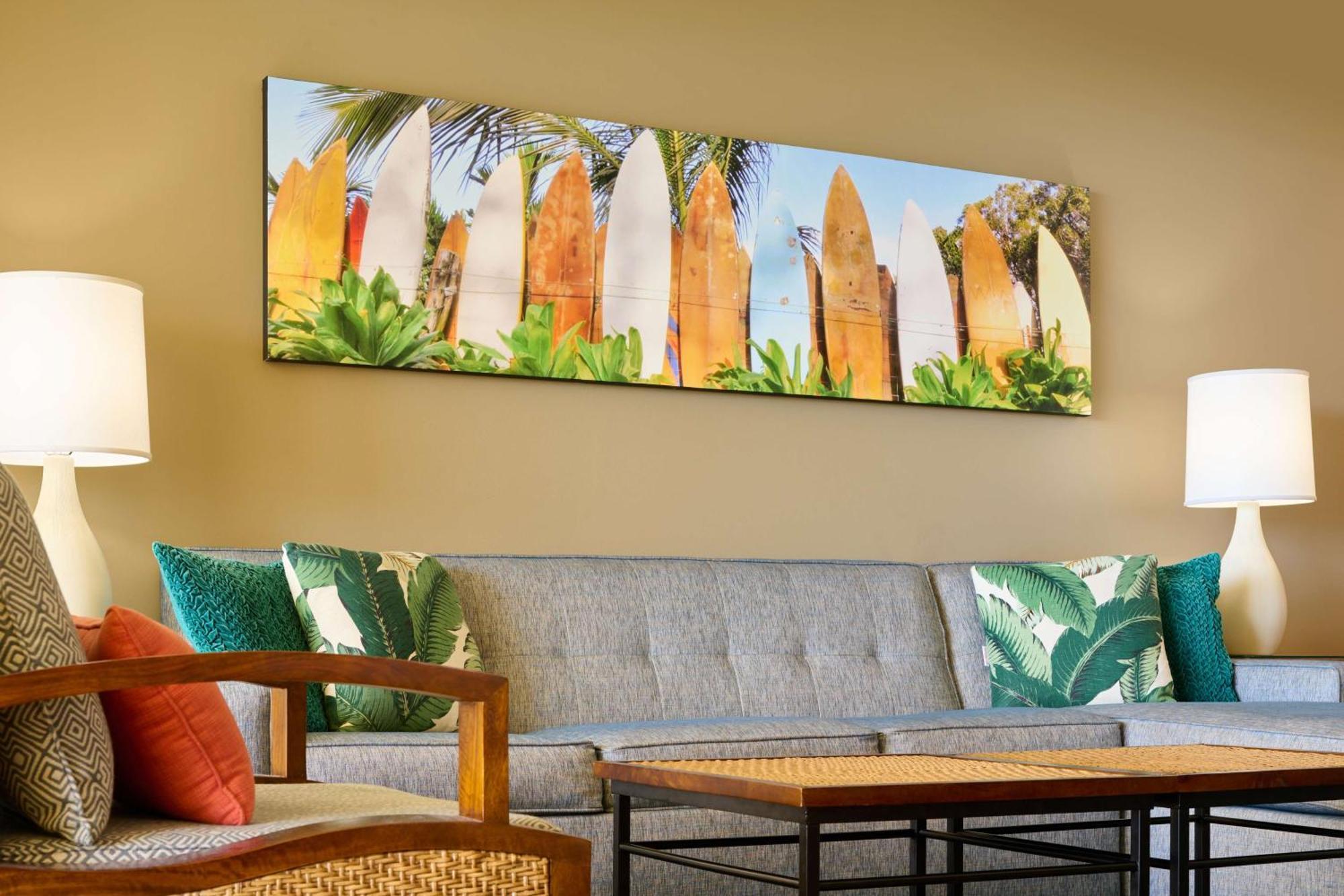 Aston Waikiki Beach Tower Honolulu Exterior photo A 2015 photograph of a 1980s photograph of surfboards in Maui, Hawaii.